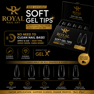 Royal Natural Square Extra Small Soft Gel Tip